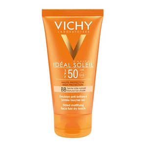 Vichy| Ideal Soleil BB Tinted Dry Touch| Αντηλιακή Κρέμα Προσώπου Για Ματ Αποτέλεσμα Με Χρώμα SPF 50 | 50ml