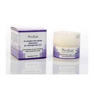 Sostar | Αντιγηραντική Κρέμα Προσώπου "Focus Range" με Yαλουρονικό Oξύ | 50 ml