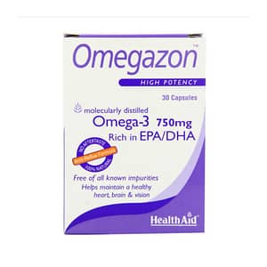 Health Aid | Omegazon Omega 3 750mg & EPA/DHA | Συμπλήρωμα Διατροφής Ωμέγα 3 | 30caps