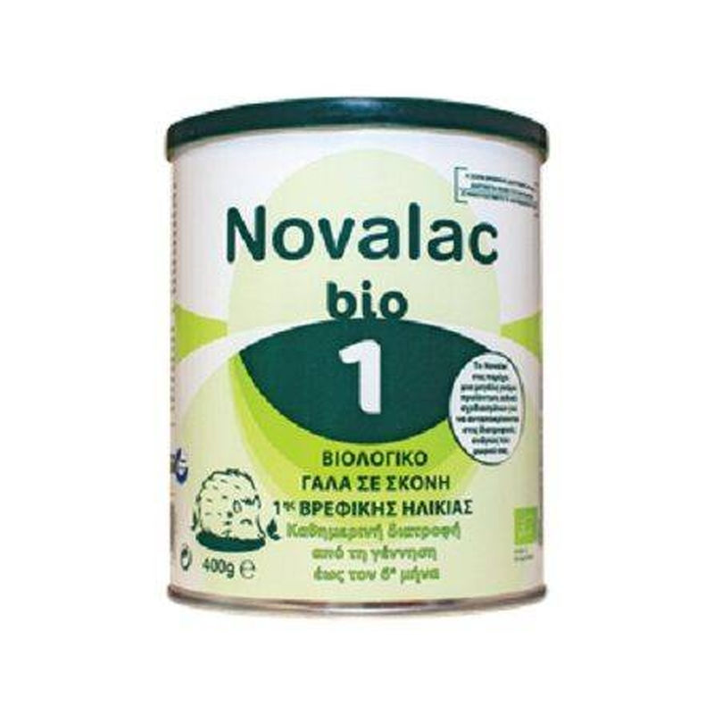 Novalac | Bio 1 | Βιολογικό Βρεφικό Γάλα από τη Γέννηση έως 6 Μηνών- Νο 1 | 400γρ