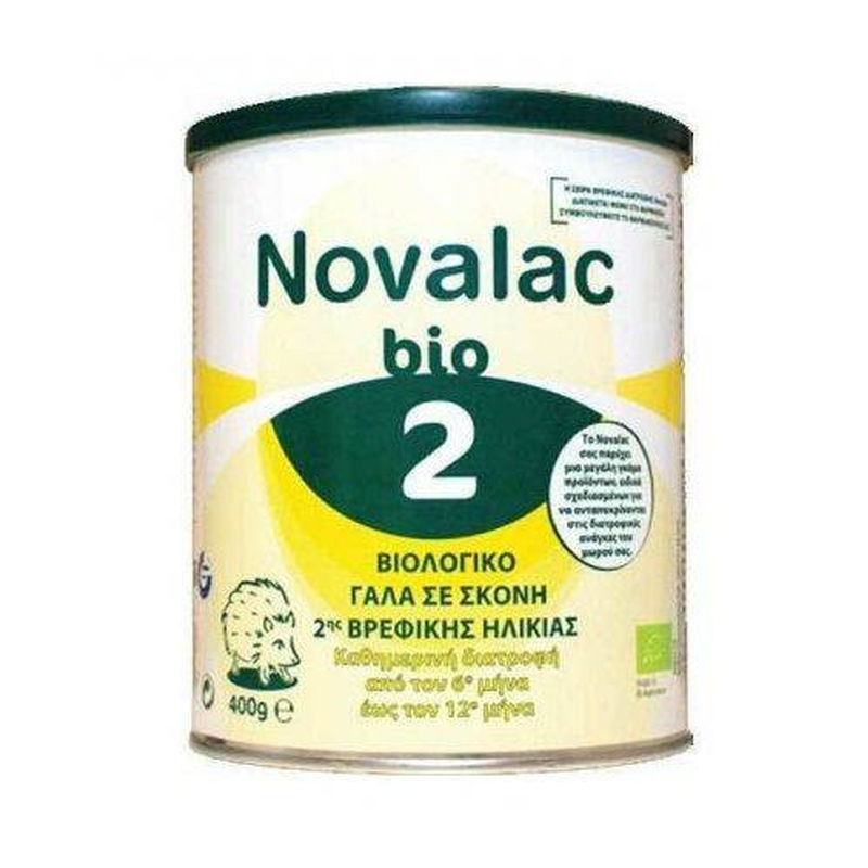 Novalac | Bio 2 | Βιολογικό Βρεφικό Γάλα από τον 6 Μήνα - Νο 2 | 400γρ