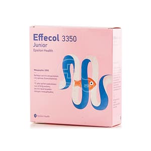 Epsilon Health Effecol 3350 Junior | Μακρογόλη 3350 για την Αντιμετώπιση της Δυσκοιλιότητας για Παιδιά από 2 Ετών και Εφήβους | 12 Φακελίσκοι