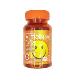 Altion Kids D3 Sun Παιδικό Συμπλήρωμα Διατροφής με Βιταμίνη D3 Φυσικής Προέλευσης για Τόνωση Ανοσοποιητικού, Σωστή Ανάπτυξη Οστών & Δοντιών 60gummies