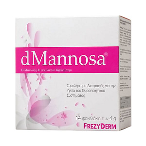 Frezyderm dMannosa & Cranberry Extract D-Μαννόζη & Εκχύλισμα Κράνμπερι Συμπλήρωμα Διατροφής για την Υγεία του Ουροποιητικού Συστήματος 14x4gr