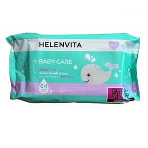 Helenvita Baby Care Wipes Sensitive Μωρομάντηλα με 99% Νερό, 64τεμ