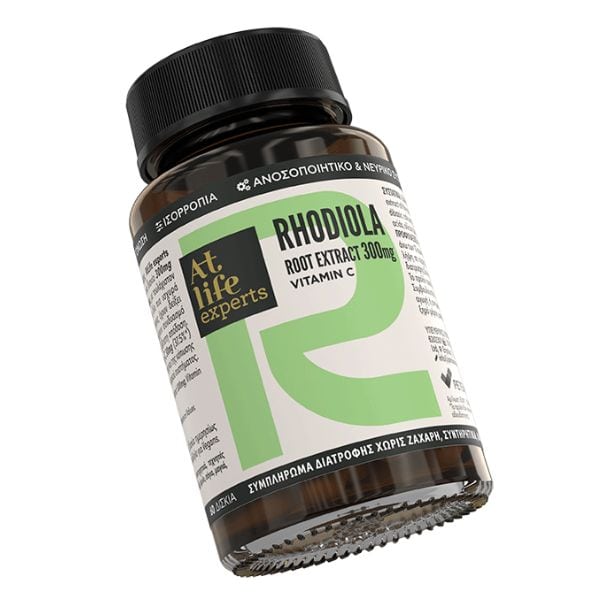 At Life Experts Rhodiola Root Extract 300 mg + Vitamin C 60 δισκία