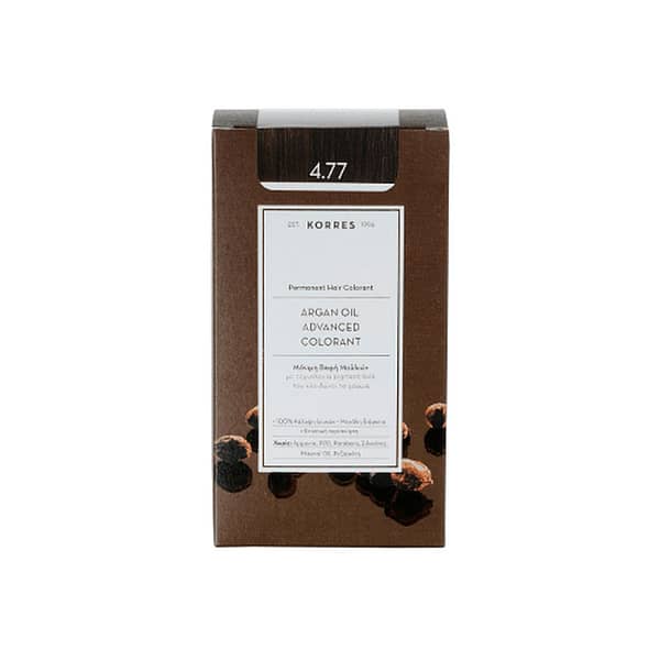 Korres | Argan Oil Advanced Colorant 4.77 | Σκούρο Σοκολατί