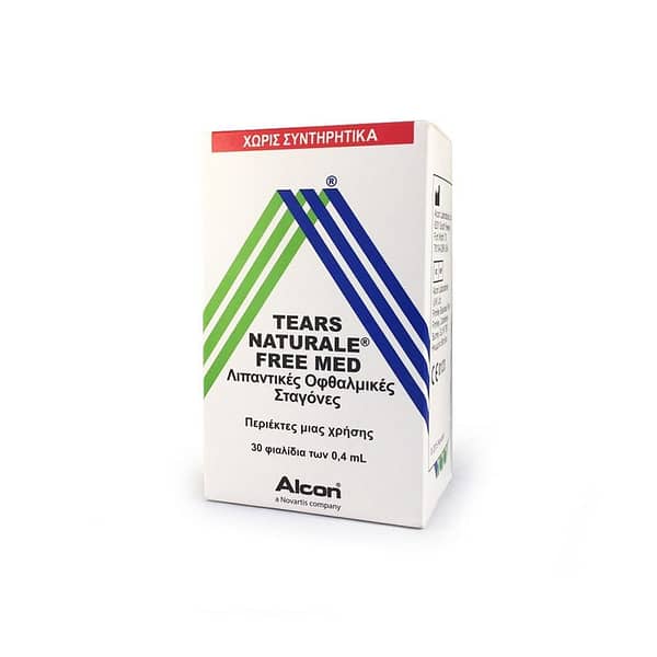 Alcon Tears Naturale Free Med | Οφθαλμικές Σταγόνες σε Περιέκτες μιας Χρήσης | 30 x 0.4 ml