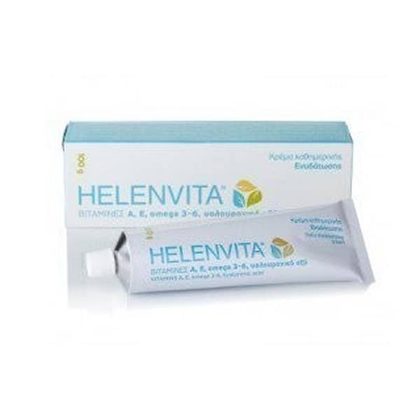 Helenvita | Daily Moisturizing Cream | Ενυδατική Κρέμα Προσώπου & Σώματος με Βιτ Α, Ε, Ω 3-6 & Υαλουρονικό Οξύ | 100gr