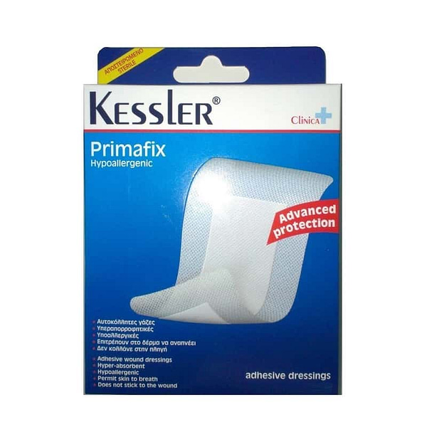 Kessler Αυτοκόλλητες Γάζες Primafix 10x20cm, 4 Γάζες