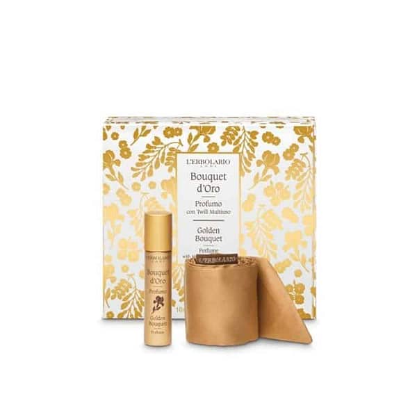 L’Erbolario Bouquet d'Oro, Perfume with Multipurpose Twill Band, Σετ με Άρωμα 10ml & Κορδέλα Πολλαπλών Χρήσεων