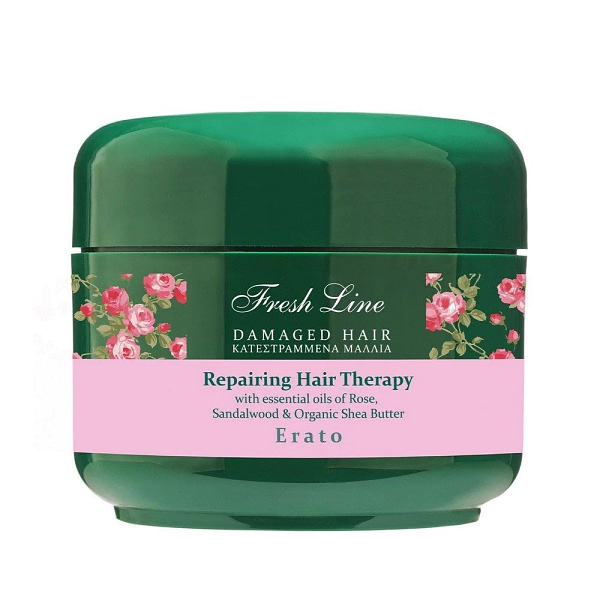 Erato Repairing Hair Therapy Μάσκα Επανόρθωσης με Τριαντάφυλλο & Σανταλόξυλο για Κατεστραμμένα Μαλλιά 200mL