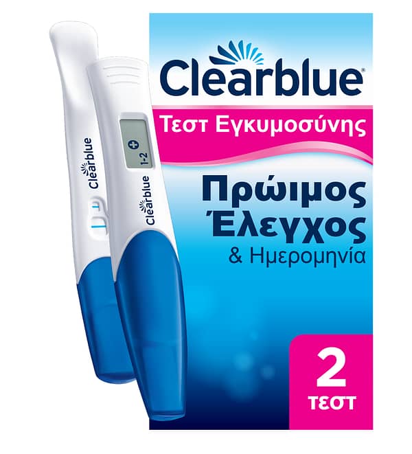 Clearblue Combo Pack Τεστ Εγκυμοσύνης Πρώιμος Έλεγχος & Ημερομηνία 2τμχ