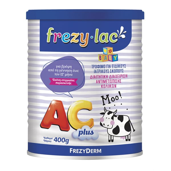 Frezylac AC Plus Βρεφικό Γάλα Αντιμετώπισης Κολικών 0-12m, 400gr
